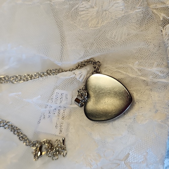 Blue butterfly 🦋 heart ❤️ necklace. - Picture 4 of 4